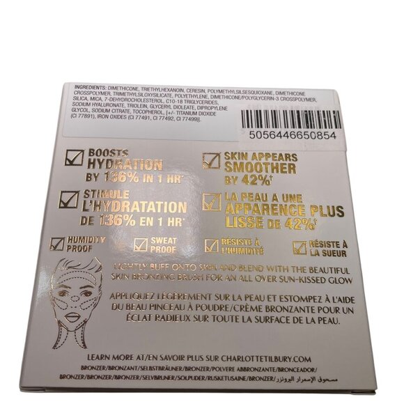 Charlotte Tilbury Beautiful Skin Sun-Kissed Glow Bronzer 2 Medium New in Box 0.7 - Picture 3 of 5